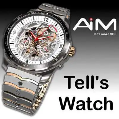 Play Tells Round Skeleton Watch NC