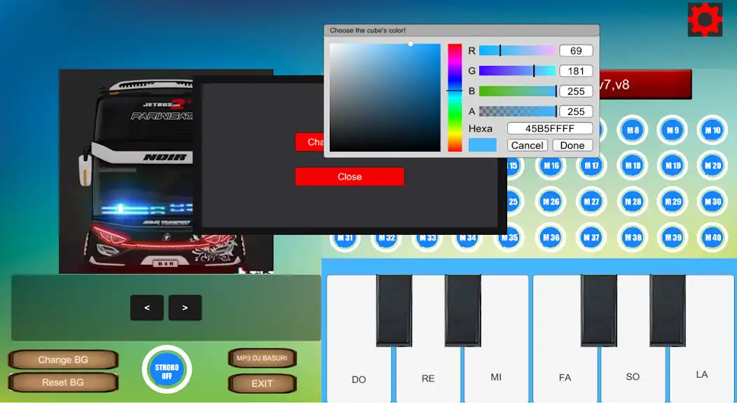Play Telolet Basuri Pianika Lite V3 as an online game Telolet Basuri Pianika Lite V3 with UptoPlay