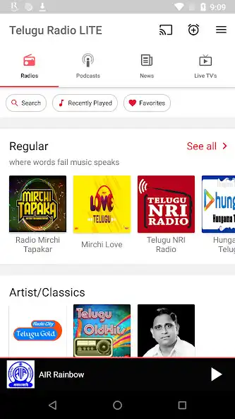 Play Telugu FM Radios HD  and enjoy Telugu FM Radios HD with UptoPlay