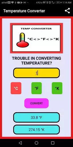 Play Temperature converter as an online game Temperature converter with UptoPlay