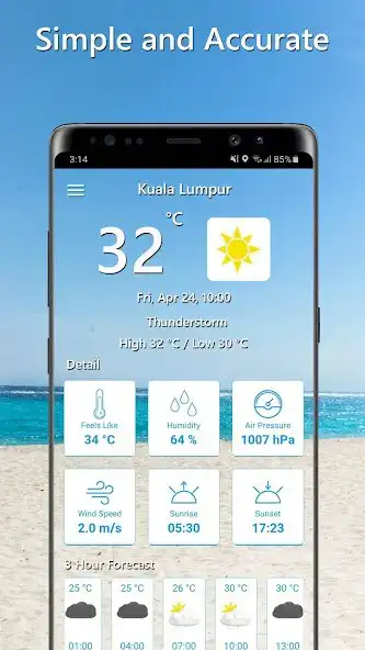 Play Temperature Today - Weather Forecast  Thermometer as an online game Temperature Today - Weather Forecast  Thermometer with UptoPlay