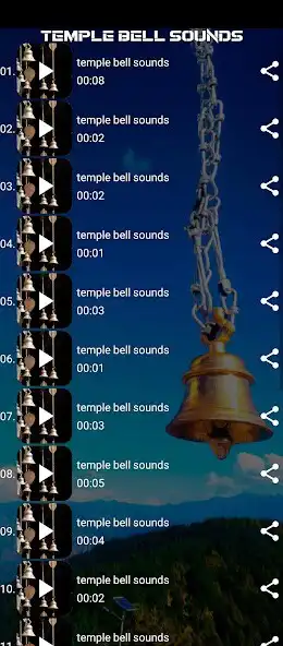 Play temple bell sounds as an online game temple bell sounds with UptoPlay