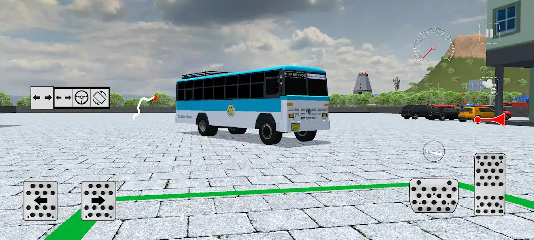 Play Temple Bus Driver - Simulation as an online game Temple Bus Driver - Simulation with UptoPlay