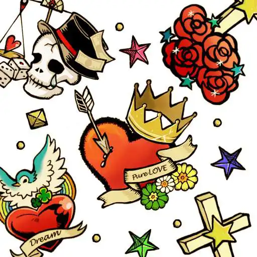 Free play online Temporary Tattoos Wallpaper APK