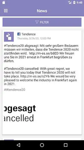 Play APK Tendence Navigator  and enjoy Tendence Navigator with UptoPlay com.messefrankfurt.navigator.tendenceApp