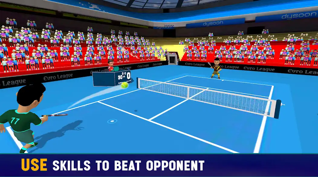 Play Tennis Ball Clash : 3D Game as an online game Tennis Ball Clash : 3D Game with UptoPlay