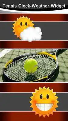 Play Tennis Clock-Weather Widget