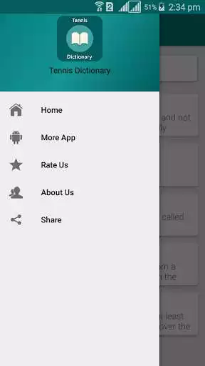 Play APK Tennis Dictionary  and enjoy Tennis Dictionary with UptoPlay com.believe.additional.tennisdictionary