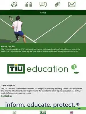 Play Tennis Integrity Unit App