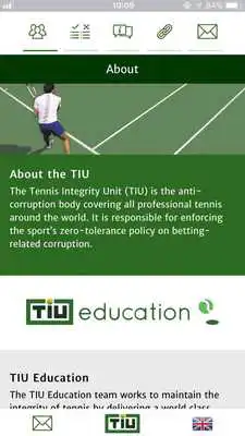 Play Tennis Integrity Unit App