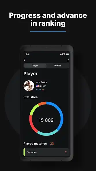 Play Tennisist: tennis players app as an online game Tennisist: tennis players app with UptoPlay