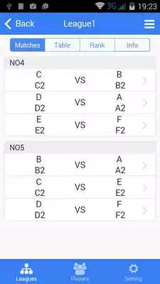 Play Tennis League Log