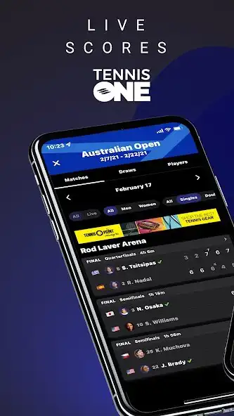 Play TennisONE - Tennis Live Scores  and enjoy TennisONE - Tennis Live Scores with UptoPlay