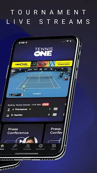 Play TennisONE - Tennis Live Scores as an online game TennisONE - Tennis Live Scores with UptoPlay
