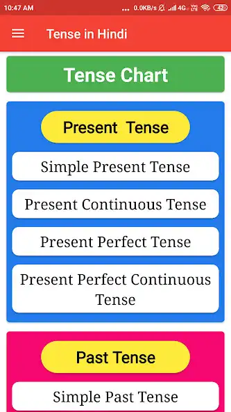 Play Tense in Hindi-English Grammar  and enjoy Tense in Hindi-English Grammar with UptoPlay
