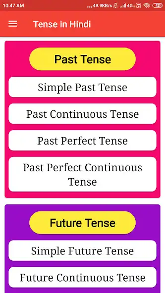 Play Tense in Hindi-English Grammar as an online game Tense in Hindi-English Grammar with UptoPlay