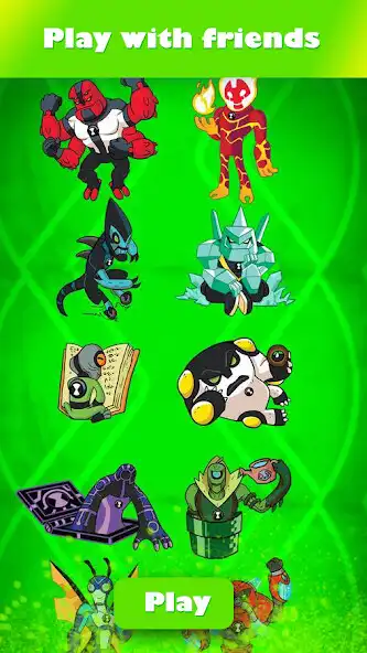 Play Tenyson Ben Omnitrix Challenge as an online game Tenyson Ben Omnitrix Challenge with UptoPlay