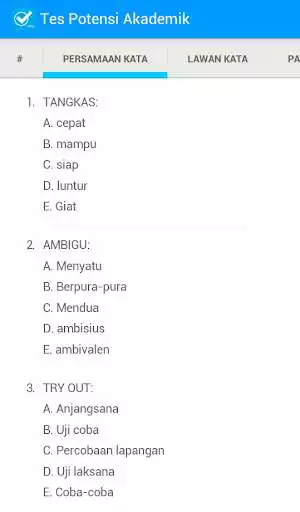 Play Tes Potensi Akademik  and enjoy Tes Potensi Akademik with UptoPlay