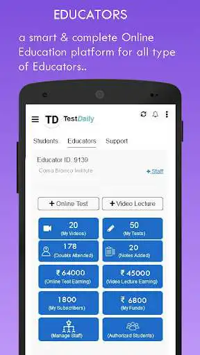 Play TestDaily :Online Education platform, Learning app  and enjoy TestDaily :Online Education platform, Learning app with UptoPlay