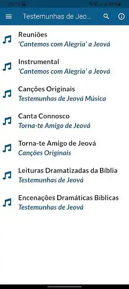 Testemunhas de Jeová Música را به عنوان یک بازی آنلاین Testemunhas de Jeová Música با UptoPlay بازی کنید.