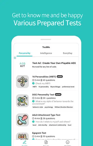 Play Test Me - personality tests  and enjoy Test Me - personality tests with UptoPlay
