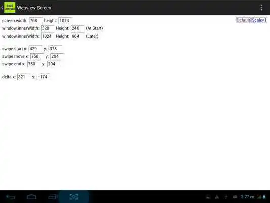 Play Test WebView Screen