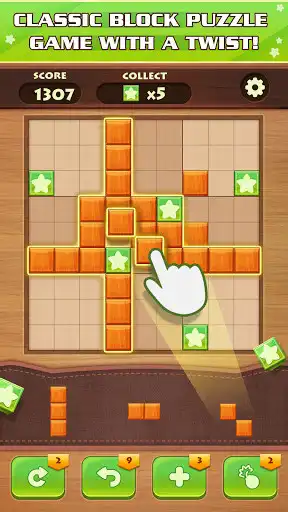 Play Tetra Block Mania - Wooden Puzzle Game Free! as an online game Tetra Block Mania - Wooden Puzzle Game Free! with UptoPlay