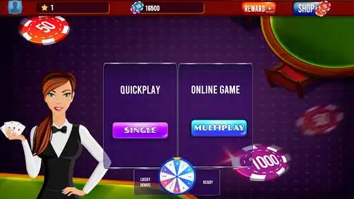 Play Texas Holdem Poker Maniac - Offline & Multiplayer  and enjoy Texas Holdem Poker Maniac - Offline & Multiplayer with UptoPlay
