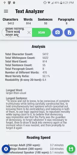 Play Text Analyzer  and enjoy Text Analyzer with UptoPlay