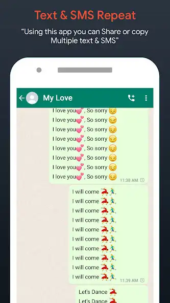 Play Text Bomber - Text Repeater as an online game Text Bomber - Text Repeater with UptoPlay