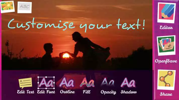 Play Text on Photo Write on Pics