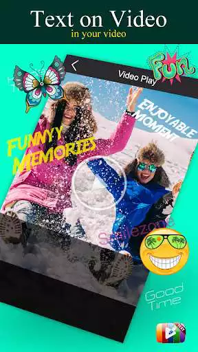 Play Text on Videos/Photos - Add Stickers on Videos