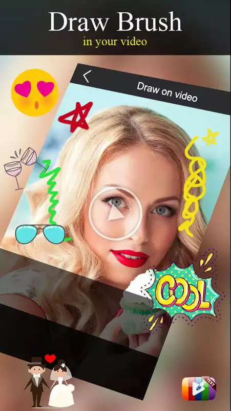 Play Text on Videos/Photos - Add Stickers on Videos
