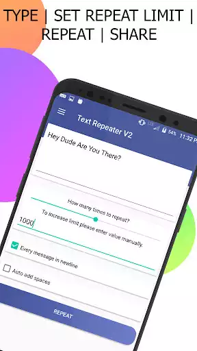 Play Text Repeater v2 as an online game Text Repeater v2 with UptoPlay