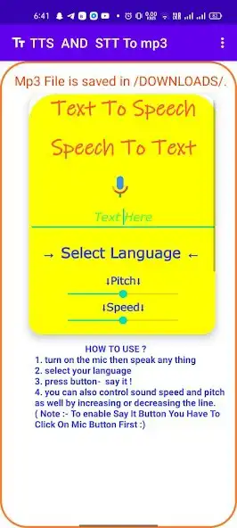 Play Text to Speech (TTS  STT)  and enjoy Text to Speech (TTS  STT) with UptoPlay