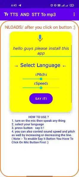 Play Text to Speech (TTS  STT) as an online game Text to Speech (TTS  STT) with UptoPlay
