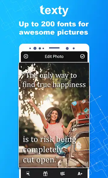 Play Texty - Text On Photo  Text Photo Editor as an online game Texty - Text On Photo  Text Photo Editor with UptoPlay