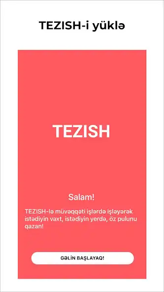 Play Tezish: Flexible Jobs  and enjoy Tezish: Flexible Jobs with UptoPlay