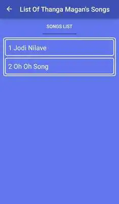 Play Thanga Magan Songs  Lyrics