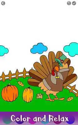 Play Thanks Giving Color by Number: Adult Coloring Book
