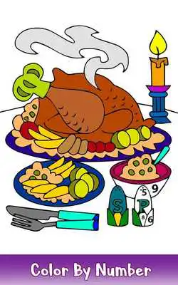 Play Thanks Giving Color by Number: Adult Coloring Book
