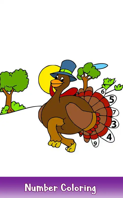 Play Thanks Giving Color by Number: Adult Coloring Book