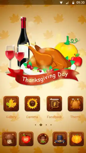 Play APK Thanks Giving Day Go Launcher Theme  and enjoy Thanks Giving Day Go Launcher Theme with UptoPlay com.gau.go.launcherex