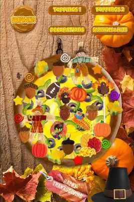 Play Thanksgiving Pizza Maker Baker - Cook  Make Candy