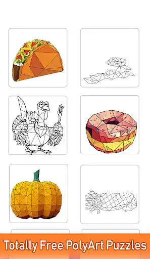 Play Thanks Giving Poly Art - Color by Number Puzzle  and enjoy Thanks Giving Poly Art - Color by Number Puzzle with UptoPlay