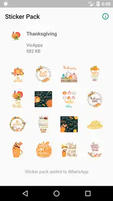 Play Thanksgiving stickers for WhatsApp . WAStickerApps Play Thanksgiving stickers for WhatsApp . WAStickerApps