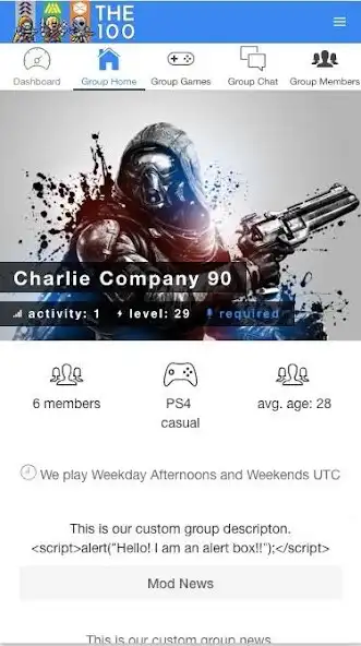 Play The100.io Destiny 2 Groups as an online game The100.io Destiny 2 Groups with UptoPlay