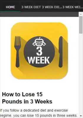 Play The 3 Week Diet