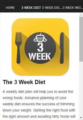 Play The 3 Week Diet