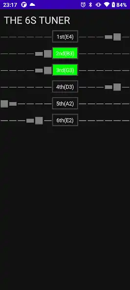 Play THE 6S GUITAR TUNER as an online game THE 6S GUITAR TUNER with UptoPlay